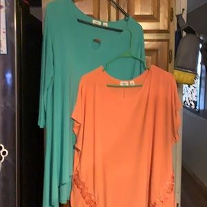 Cato, two blouses 14/16W